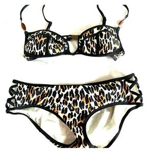 Nanette Lepore Leopard Bikini